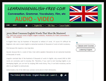 Tablet Screenshot of learningenglish-free.com